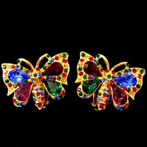 Vintage butterfly earrings!
